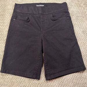 DKNY Women's Black Jean Bermuda Shorts